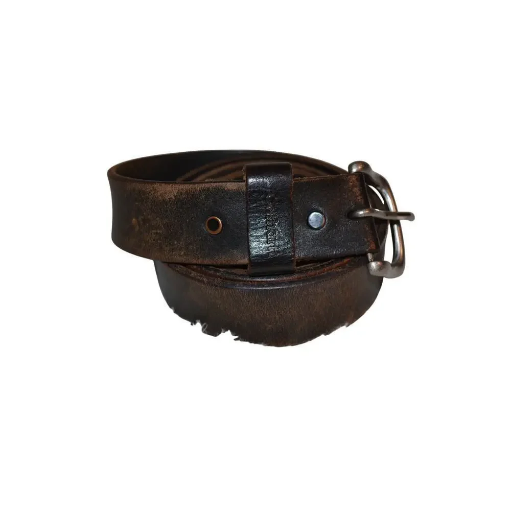Mens Work Leather Dark Brown Carhartt Belt (Scuffed)